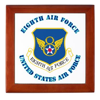8EAF - M01 - 03 - Eighth Air Force with Text - Keepsake Box