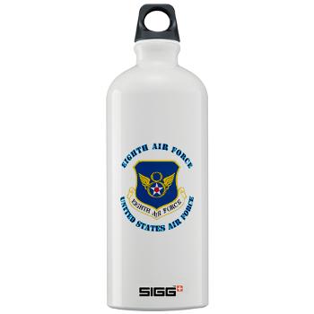 8EAF - M01 - 03 - Eighth Air Force with Text - Sigg Water Bottle 1.0L