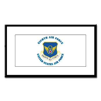 8EAF - M01 - 02 - Eighth Air Force with Text - Small Framed Print