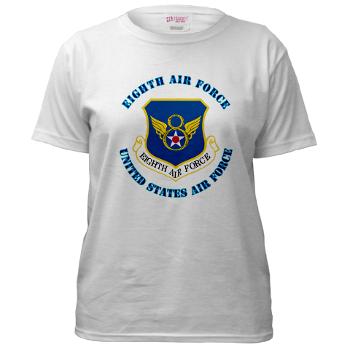 8EAF - A01 - 04 - Eighth Air Force with Text - Women's T-Shirt