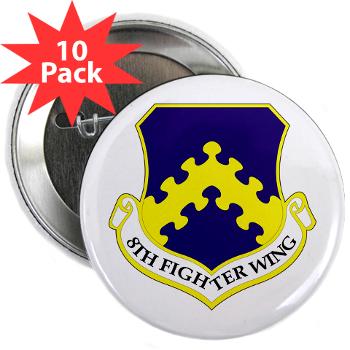 8FW - M01 - 01 - 8th Fighter Wing - 2.25" Button (10 pack)