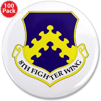 8FW - M01 - 01 - 8th Fighter Wing - 3.5" Button (100 pack) - Click Image to Close