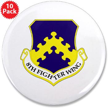 8FW - M01 - 01 - 8th Fighter Wing - 3.5" Button (10 pack)