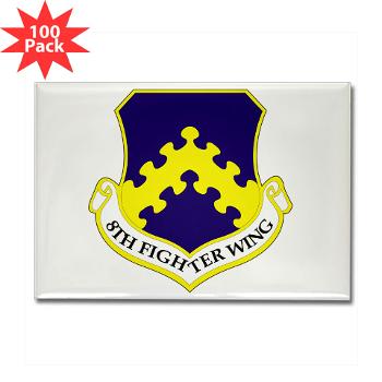 8FW - M01 - 01 - 8th Fighter Wing - Rectangle Magnet (100 pack) - Click Image to Close