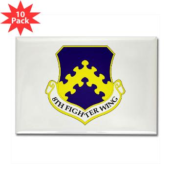 8FW - M01 - 01 - 8th Fighter Wing - Rectangle Magnet (10 pack)