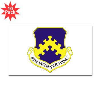 8FW - M01 - 01 - 8th Fighter Wing - Sticker (Rectangle 10 pk)