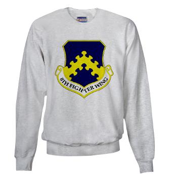 8FW - A01 - 03 - 8th Fighter Wing - Sweatshirt - Click Image to Close
