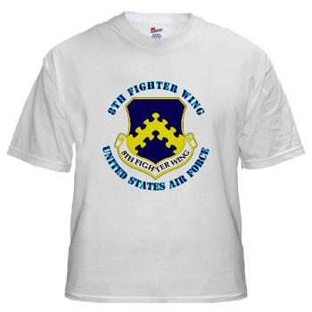 8FW - A01 - 04 - 8th Fighter Wing with Text - White t-Shirt