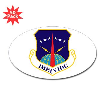 90MW - M01 - 01 - 90th Missile Wing - Sticker (Oval 50 pk)