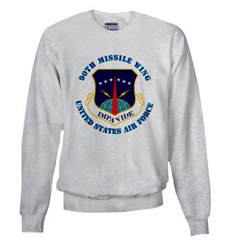 90MW - A01 - 03 - 90th Missile Wing with Text - Sweatshirt