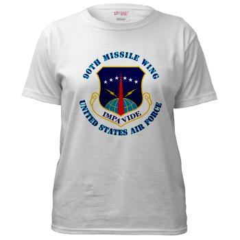 90MW - A01 - 04 - 90th Missile Wing with Text - Women's T-Shirt