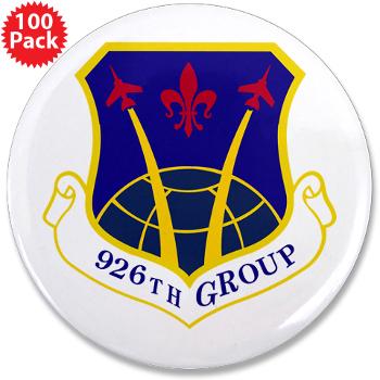 926G - M01 - 01 - 926th Group - 3.5" Button (100 pack) - Click Image to Close
