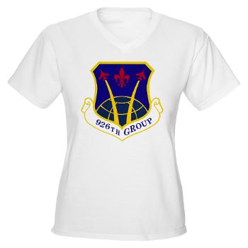 926G - A01 - 04 - 926th Group - Women's V-Neck T-Shirt