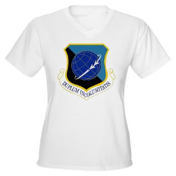 92ARW - A01 - 04 - 92nd Air Refueling Wing - Women's V-Neck T-Shirt