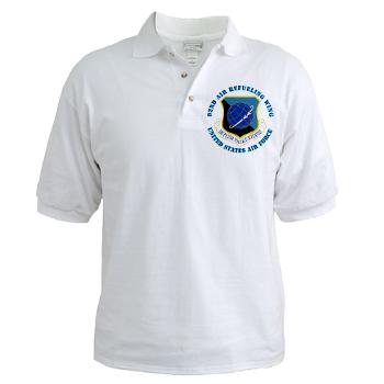92ARW - A01 - 04 - 92nd Air Refueling Wing with Text - Golf Shirt