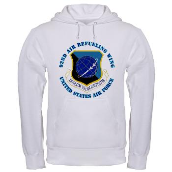 92ARW - A01 - 03 - 92nd Air Refueling Wing with Text - Hooded Sweatshir