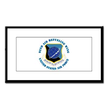 92ARW - M01 - 02 - 92nd Air Refueling Wing with Text - Small Framed Print
