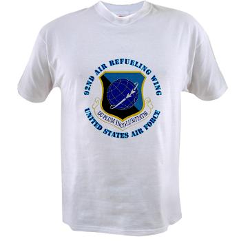 92ARW - A01 - 04 - 92nd Air Refueling Wing with Text - Value T-shirt