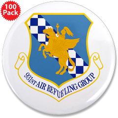 931ARG - M01 - 01 - 931st Air Refueling Group - 3.5" Button (100 pack)