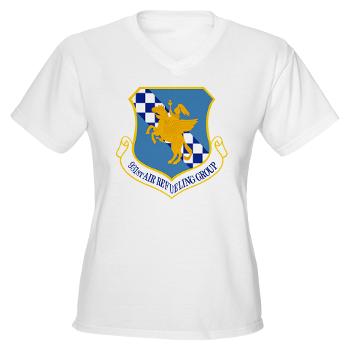 931ARG - A01 - 04 - 931st Air Refueling Group - Women's V-Neck T-Shirt
