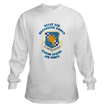 931ARG - A01 - 03 - 931st Air Refueling Group with Text - Long Sleeve T-Shirt