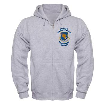 931ARG - A01 - 03 - 931st Air Refueling Group with Text - Zip Hoodie