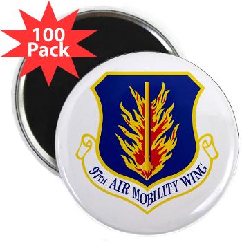 97AMW - M01 - 01 - 97th Air Mobility Wing - 2.25" Magnet (100 pack) - Click Image to Close