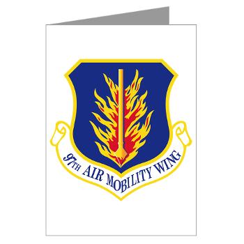 97AMW - M01 - 02 - 97th Air Mobility Wing - Greeting Cards (Pk of 10) - Click Image to Close