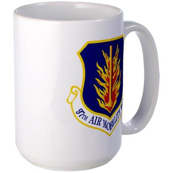 97AMW - M01 - 03 - 97th Air Mobility Wing - Large Mug - Click Image to Close