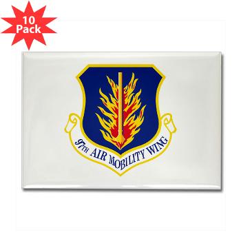 97AMW - M01 - 01 - 97th Air Mobility Wing - Rectangle Magnet (10 pack)