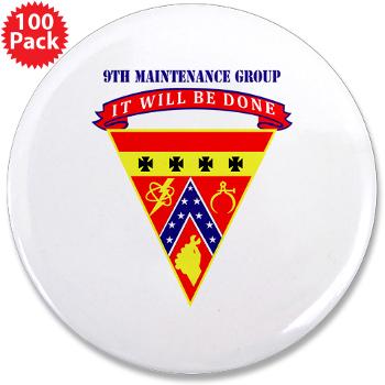 9MAING - M01 - 01 - 9th Maintenance Group with text - 3.5" Button (100 pack)