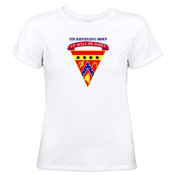 9MAING - A01 - 04 - 9th Maintenance Group with text - Women's T-Shirt