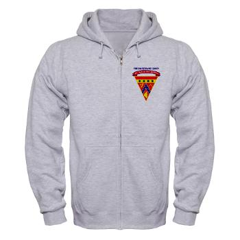 9MAING - A01 - 03 - 9th Maintenance Group with text - Zip Hoodie