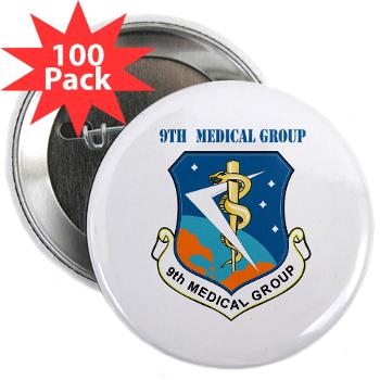 9MG - M01 - 01 - 9th Medical Group With Text - 2.25" Button (100 pack)