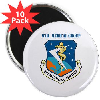 9MG - M01 - 01 - 9th Medical Group With Text - 2.25" Magnet (10 pack)