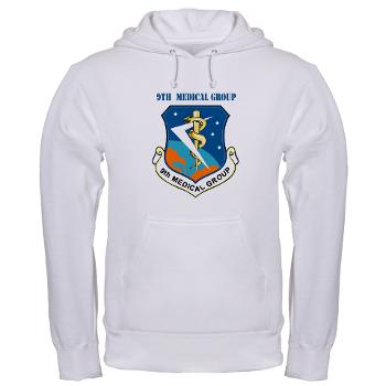 9MG - A01 - 03 - 9th Medical Group With Text - Hooded Sweatshirt