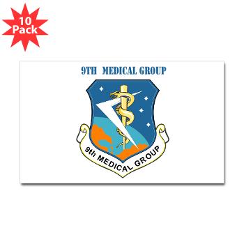 9MG - M01 - 01 - 9th Medical Group With Text - Sticker (Rectangle 10 pk)