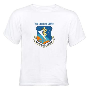 9MG - A01 - 04 - 9th Medical Group With Text - White t-Shirt