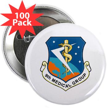 9MG - M01 - 01 - 9th Medical Group - 2.25" Button (100 pack) - Click Image to Close