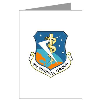 9MG - M01 - 02 - 9th Medical Group - Greeting Cards (Pk of 10) - Click Image to Close