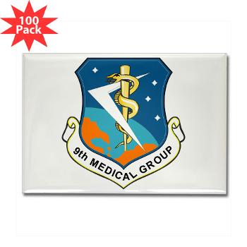 9MG - M01 - 01 - 9th Medical Group - Rectangle Magnet (100 pack)