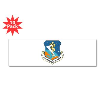 9MG - M01 - 01 - 9th Medical Group - Sticker (Bumper 10 pk) - Click Image to Close