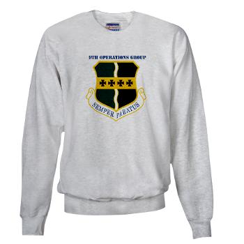 9OG - A01 - 03 - 9th Operations Group with Text - Sweatshirt
