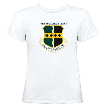 9OG - A01 - 04 - 9th Operations Group with Text - Women's T-Shirt