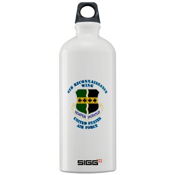 9RW - M01 - 03 - 9th Reconnassiance Wing with Text - Sigg Water Bottle 1.0L