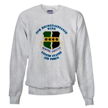 9RW - A01 - 03 - 9th Reconnassiance Wing with Text - Sweatshirt