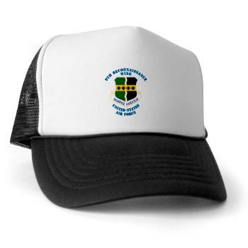 9RW - A01 - 02 - 9th Reconnassiance Wing with Text - Trucker Hat - Click Image to Close