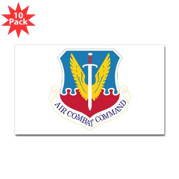 ACC - M01 - 01 - Air Combat Command - Sticker (Rectangle 10 pk)