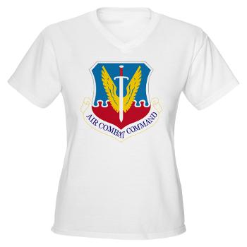 ACC - A01 - 04 - Air Combat Command - Women's V-Neck T-Shirt