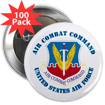 ACC - M01 - 01 - Air Combat Command with Text - 2.25" Button (100 pack)